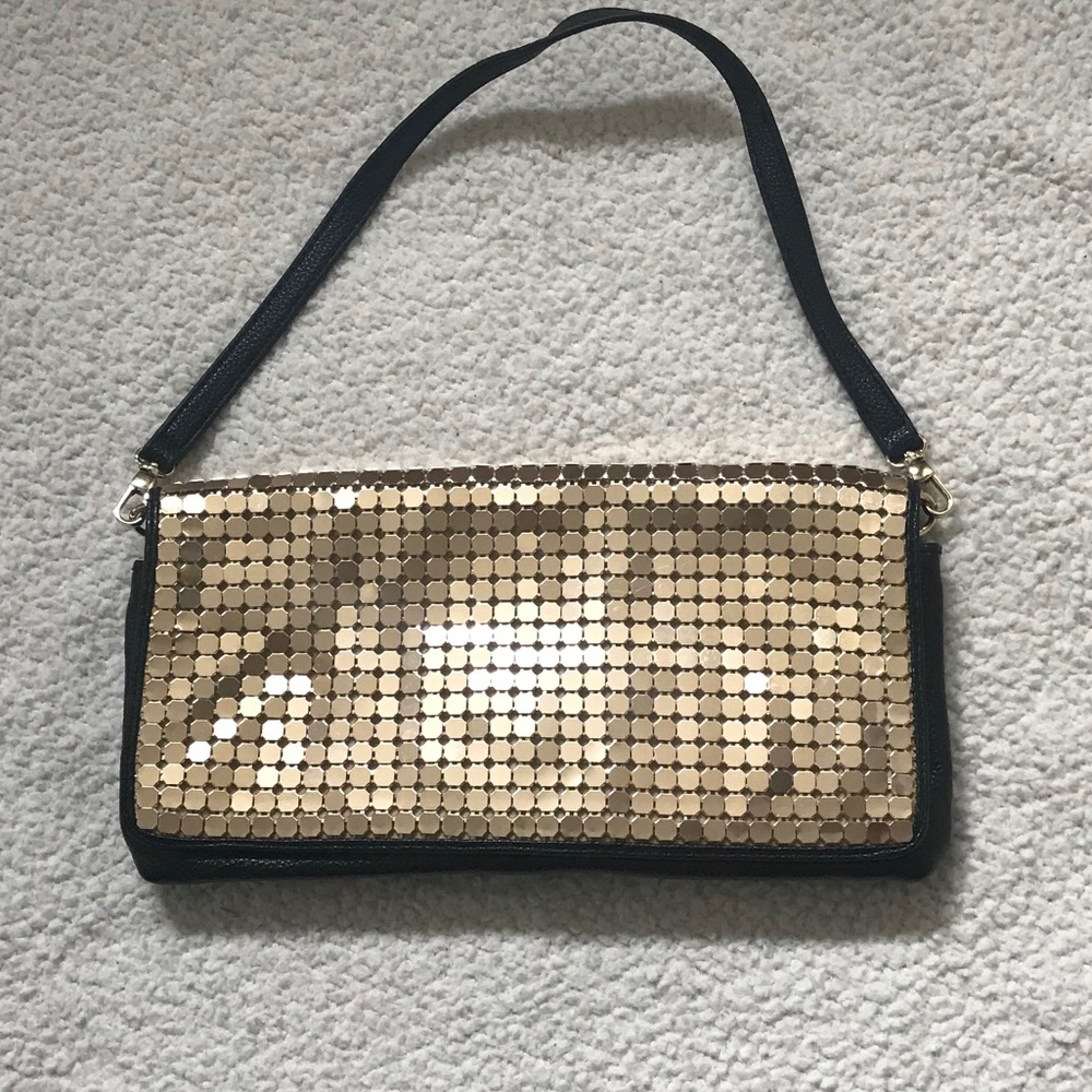 INC Gold & Black Bag/Clutch